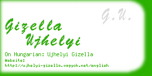 gizella ujhelyi business card